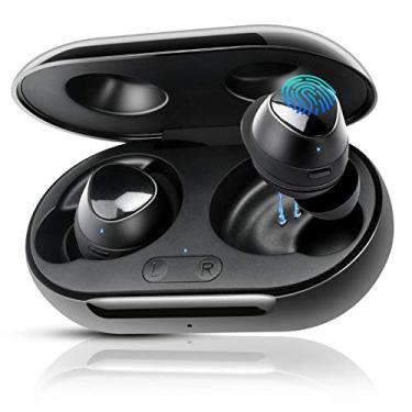 Auriculares Bluetooth Sem Fio Jogo Correndo Cartão Música Computador Celular  Preto