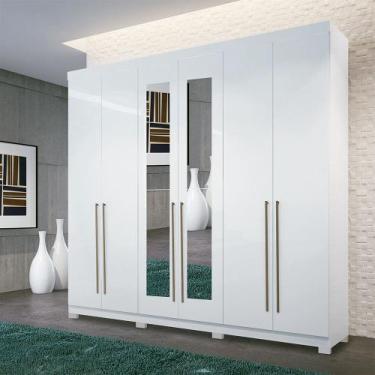 Imagem de Guarda-Roupa Imaginare 6 Portas Com Espelho E Pas Santos Andira