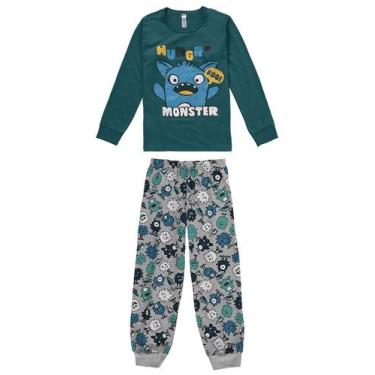 Imagem de Pijama Infantil Bebê Inverno Estampa Monster Malwee Kids