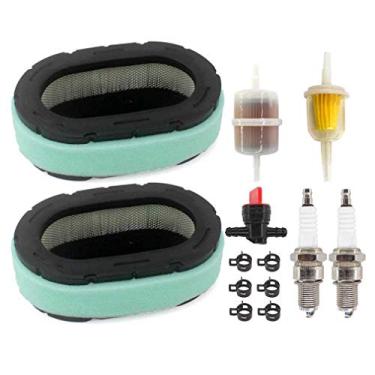Imagem de AISEN Kit de ajuste para Cub Cadet XT1-LT46 XT1-LT50 XT2-GX54 XT2-LX42 RZT-L54 RZT-S42 Troy-Bilt 106 cm 117 cm 127 cm 137 cm XP Zero-Turn Mower Tractor Craftsman GGGG8300 Válvula de corte de vela de ignição do filtro de ar G8400