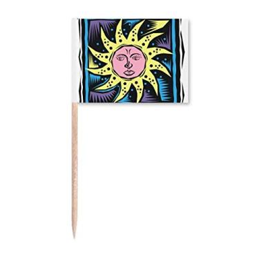 Imagem de Myths Lgends Mexicon Culture Element Gravura Palito Bandeiras Marcador Topper Decoração de Festa