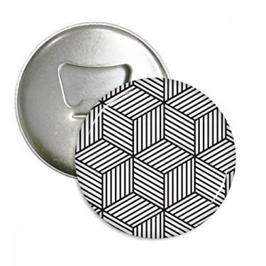 Imagem de Simple Line Art Grain Ilustração Padrão Abridor de Garrafas Imã de Geladeira Emblema Multifuncional