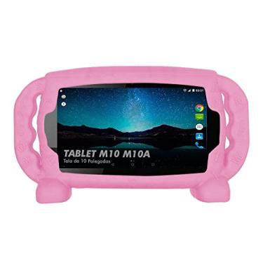 Imagem de Capa Infantil Tablet Multilaser M10 M10A Kids Macia Top Rosa