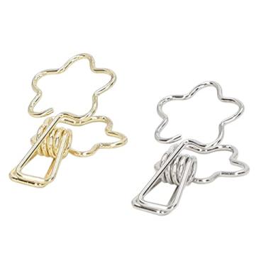 Imagem de Pacote Com 100 Clipes de Papel de Fichário, Clipes de Papel Decorativos para Casamento, Tipo de Flor, Clipes de Comida, Clipes de Papel de Alta Força de Aperto, Clipes de Fichário