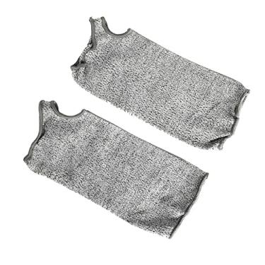 Imagem de Bothyi Mangas de proteção de braço, mangas resistentes a cortes com orifício para polegar, proteções de braço de segurança antiabrasão resistentes a cortes, 35CM