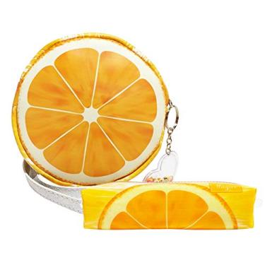 Imagem de Kit Infantil Bolsa e Estojo, Laranjinha - Magicc Bolsas