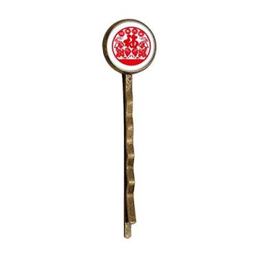 Imagem de Chapéu de cabelo de metal retrô de corte de papel para cachorro de ano novo chinês