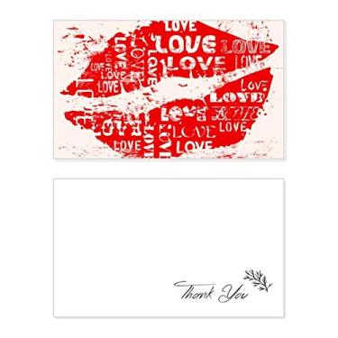 Imagem de Palavra-chave de Dia dos Namorados Love Kiss cartão de agradecimento aniversário aniversário saudação casamento agradecimento