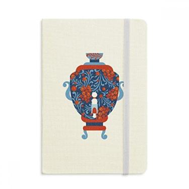 Imagem de Caderno com estampa de vaso com símbolo nacional da Rússia com capa dura em tecido