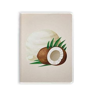 Imagem de Caderno de picolés de coco com capa macia para pasta de goma