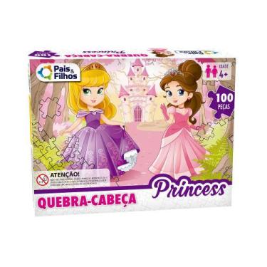 Imagem de Quebra-Cabeça Princesas 100 Peças - Pais E Filhos