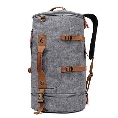 Imagem de C/H Mochila conversível Bolsa de ombro Maleta 50 L Mochila leve resistente à água Mochila esportiva para laptop de 17,3 polegadas para homens/mulheres