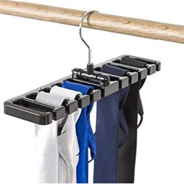 Imagem de Western Home ORG-710 Cabide Organizador de Cintos e Gravatas, Preto