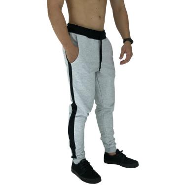 Imagem de Calça Masculina Com Listra Lateral Sport MXD Conceito Básico Moletom-Masculino