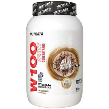 Imagem de W100 Whey - 900g Chocolate com Coco - Nutrata-Unissex
