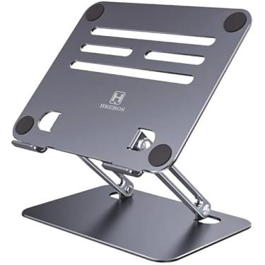 Imagem de Suporte para Notebook e Tablet de Mesa Rotação Alúminio Premium, Suporte Notebook, MacBook Pro/Air, Lenovo, Dell More10-17 Laptop