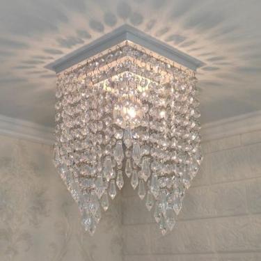 Imagem de Lustre para Cozinha Luminaria de Teto Paflon Decoração Casa 19x29cm - 