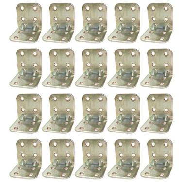 Imagem de Kit Cantoneira de Reforço para Móveis 30 x 30 20 Unidades - MINUBRAS