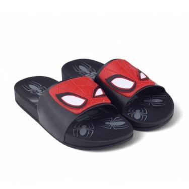 Imagem de Chinelo Slide Menino Infantil Grendene Homem Aranha View 23194