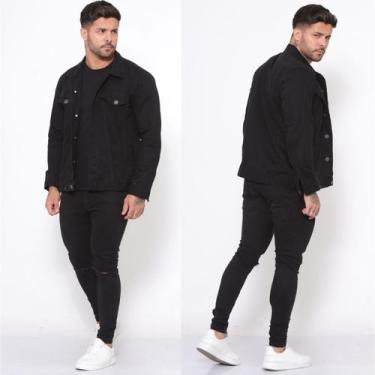 Imagem de Jaqueta Jeans Masculina Premium Moderna Estilosa Casual - SELLERPRIMIU