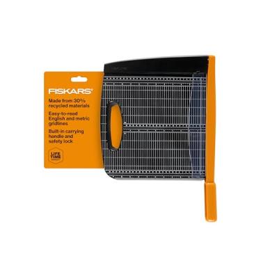 Imagem de Fiskars Cortador de papel de bypass reciclado - comprimento de corte de 30,5 cm - cortador de papel guilhotina com lâmina autoafiável - preto