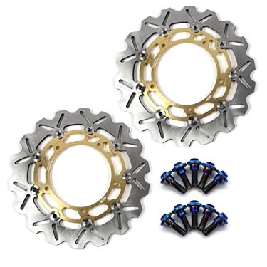 Imagem de Discos de freio dianteiro Arashi Rotores com parafusos de montagem para Yamaha YZF R6 2003-2004, MT03 06-11, YZF R7 2022, FZ-09 14-17, MT09 14-15 ABS 14-20, MT-09 2021, XSR9000 ABS 16 21, XV1700 PC 08