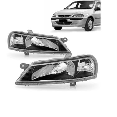 Imagem de Par Farol Celta 2000 01 02 03 04 05 2006 Máscara Negra