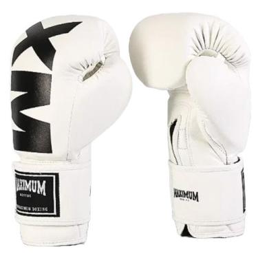 Imagem de Luva De Boxe Muay Thai Kickboxing Maximum Mxm Inverse White/Black Powe