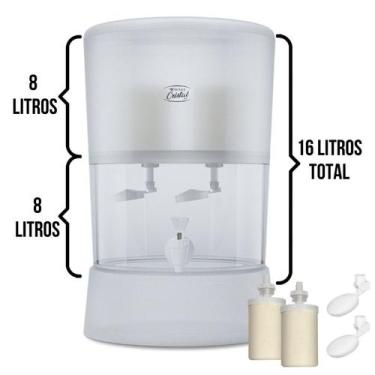 Imagem de Filtro Purificador de Água Stefani Cristal 8 Litros - Ceramica Stefani