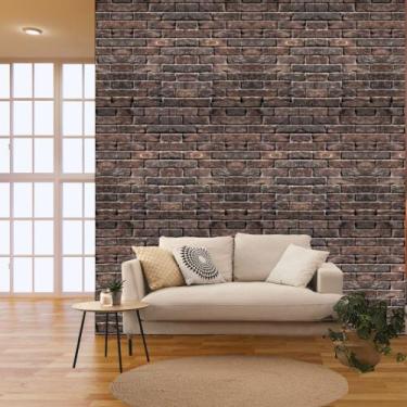 Imagem de Papel de Parede Adesivo Autocolante Decorativo Tijolo Envelhecido 5 ME