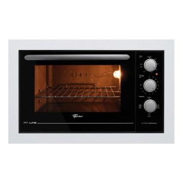 Imagem de Forno Elétrico de Embutir 48L Fischer com Grill e Timer Fit Line 34493-95483 Branco 110V