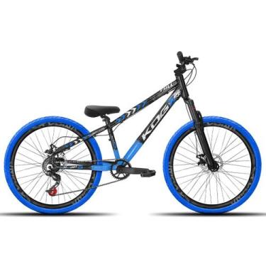 Imagem de Bicicleta aro 26 KOG Freeride, Preto, Azul 4