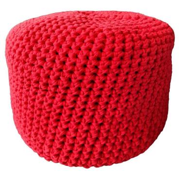 Imagem de Puff em Crochê com Enchimento de Espuma e Flocos de Isopor