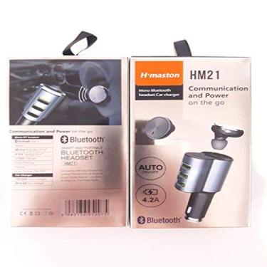 Imagem de Tomada Car Charger 3 USB 4.2A Monofone Bluetooth Fone HM21, H Maston, 37852277, Não
