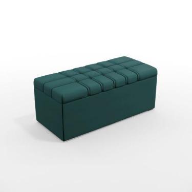 Imagem de Calçadeira Alpha Estofada 90 para Cama Box de Solteiro N-032 Veludo Pe