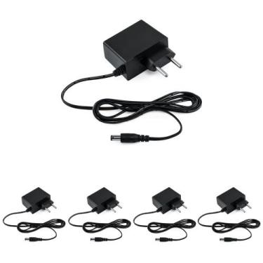 Imagem de Kit 5 Fontes de Alimentação 12V 1A AC/DC EF 1201 L Intelbras