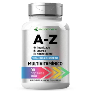 Imagem de Multivitaminico A-Z Completo 22 Vitaminas E Minerais 90 Cápsulas - Ecomev