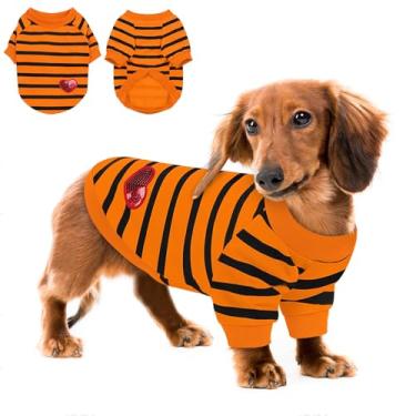 Imagem de Queenmore Camisa grande para cães, gatos, meninos, meninas, roupas para todas as estações, respirável e leve para animais de estimação para Frenchie, Dachshund, Yorkie