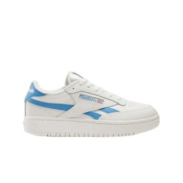 Imagem de Reebok Tênis feminino Club C Double Revenge, Chalk Chalk Essential Blue, 37 BR