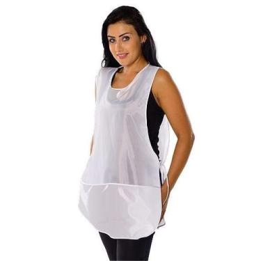 Imagem de Bata Avental Jaleco frente e costas com tiras ajustáveis na Lateral ve