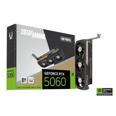 Imagem de Placa de Vídeo Zotac GeForce RTX 5060 8GB Low Profile GDDR7 - ZT-B50600L-10L