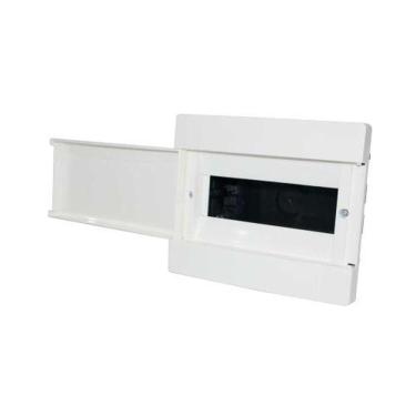Imagem de Caixa De Distribuição Embutir 9 Din - 6 Ul Para Disjuntor - Branco E Preto