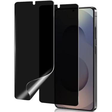 Imagem de Audins Protetor de tela de privacidade para Samsung Galaxy S26 Ultra, compatível com capas, suporta desbloqueio de impressão digital, filme de hidrogel adesivo completo [2 unidades], película de TPU