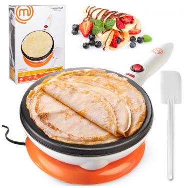 Imagem de MasterChef Máquina de Crepe Elétrica antiaderente, Branca, 110v, SCS DIRECT MTF CCM 689, Branco