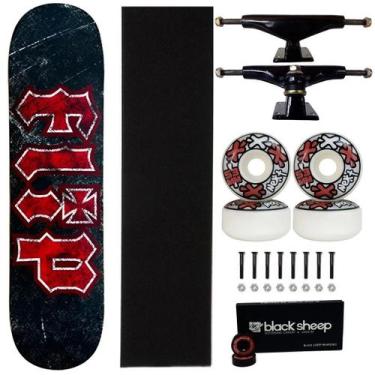 Imagem de Skate Flip Maple Profissional Montado 8.0 Next 53 Abec Black Cor:Preto