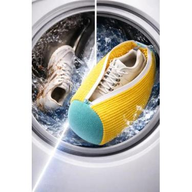 Imagem de Saco De Lavagem Para Sapatos E Tenis Maquina De Lavar - Jasmim Shop