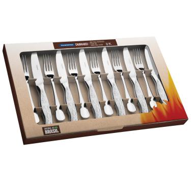 Imagem de Faqueiro para Churrasco Tramontina em Aço Inox 66928637 – 12 Peças