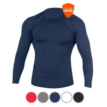 Camisa Térmica Masculina Segunda Pele Proteção Uv Original - Gröve