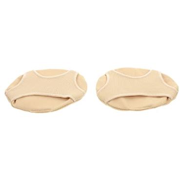 Imagem de Hemoton 2 Unidades Almofada De Proteção Única Almofadas Do Pé Dianteiro Neuromas De Morton Almofadas Metatarsais De Silicone Palmas Dianteiras Joanetes Lycra Senhorita Ortopédico Palmilha