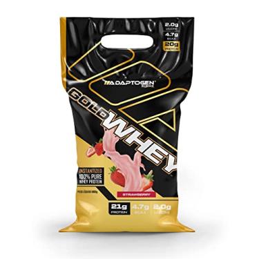 Imagem de Gold Whey Protein Bag refil Adaptogen 900g (Morango)